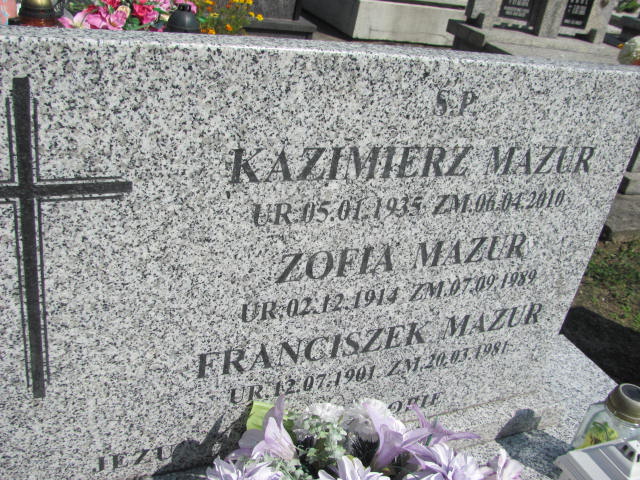 Franciszek Mazur 1901 Delastowice - Grobonet - Wyszukiwarka osób pochowanych